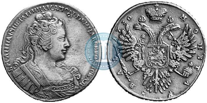 Фото 1 рубль 1730 года  