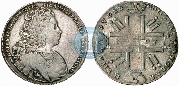Picture 1 rouble 1727 year СПБ "Petersburg type"