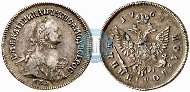 Фото Полуполтинник 1764 года ММД-EI-Т.I. 