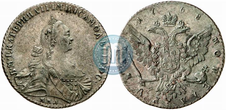 Picture 1 rouble 1768 year ММД-EI 