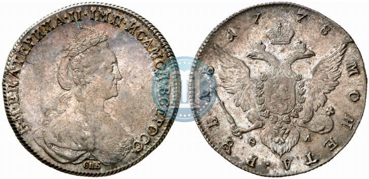 Picture 1 rouble 1778 year СПБ-ФЛ 