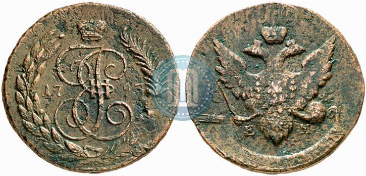 Фото 5 копеек 1793 года ЕМ 