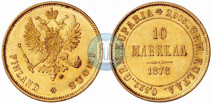 Picture 10 markkaa 1878 year S 