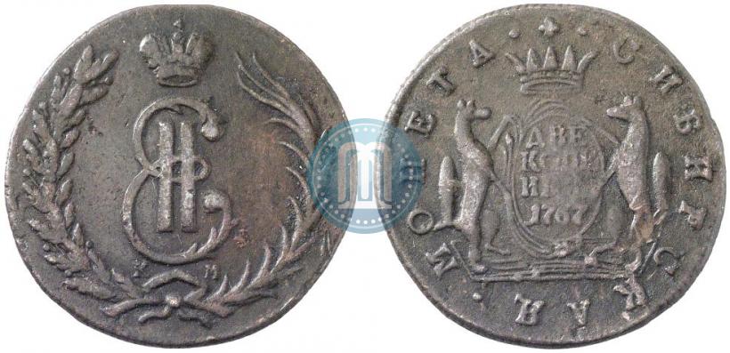 Фото 2 копейки 1767 года КМ 