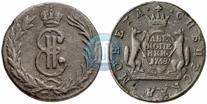 Picture 2 kopecks 1768 year КМ 