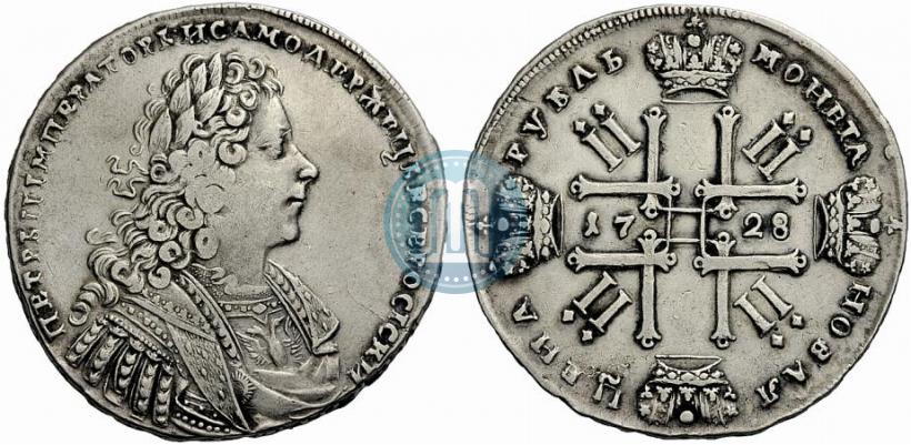 Фото 1 рубль 1728 года  "Тип 1728"