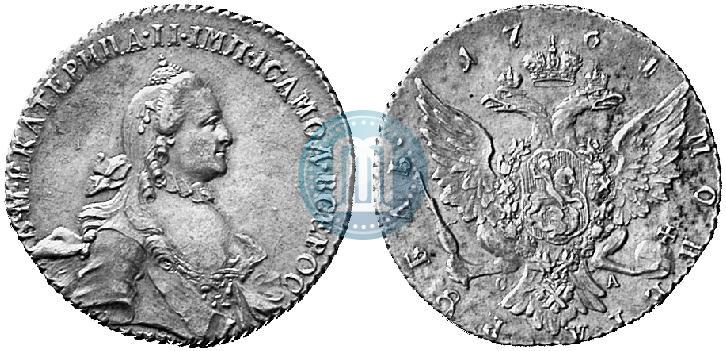Фото 1 рубль 1764 года СПБ-СА 