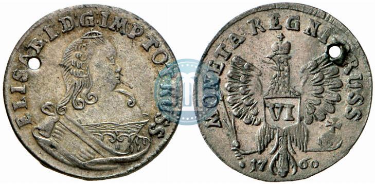 Picture 6 groszy 1760 year  