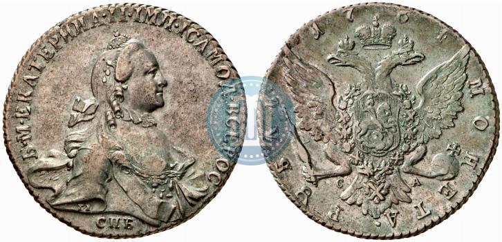 Picture 1 rouble 1764 year СПБ-СА 