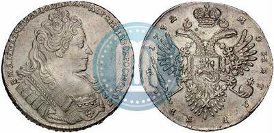 Фото 1 рубль 1732 года  