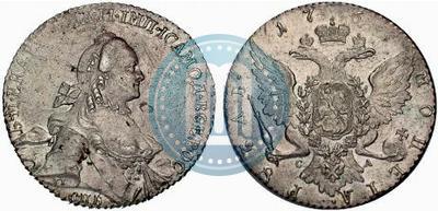 Picture 1 rouble 1764 year СПБ-СА 