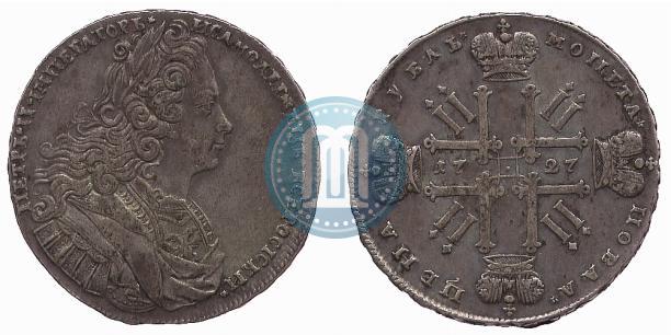 Picture 1 rouble 1727 year  "Moscow type"