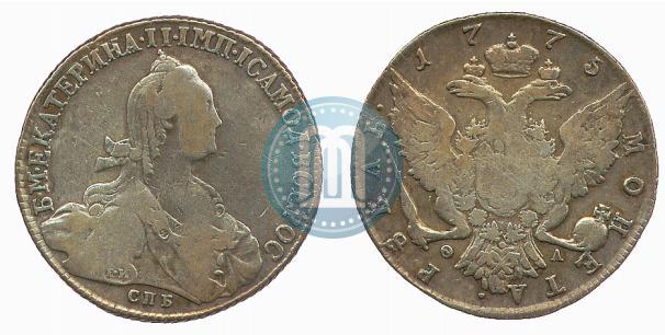 Picture 1 rouble 1775 year СПБ-ФЛ 