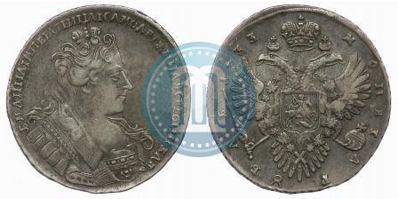 Picture 1 rouble 1733 year  