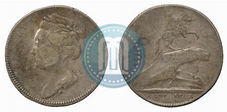 Picture Token Coin 1782 year  "Monument to Peter the Great in Saint-Petersburg"