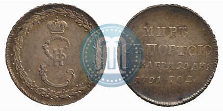 Picture Token Coin 1791 year  "Peace with Turks"