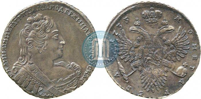 Фото 1 рубль 1733 года  