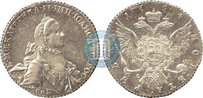 Фото 1 рубль 1764 года СПБ-СА 