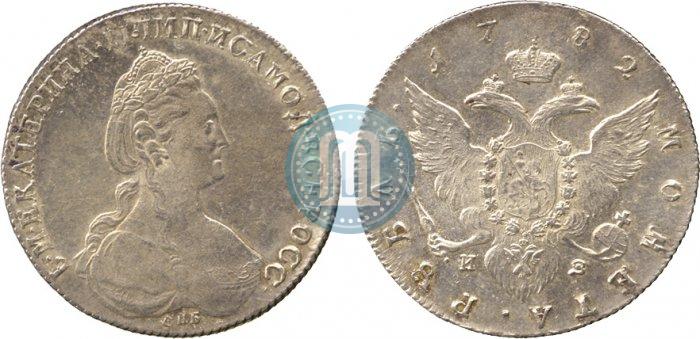 Picture 1 rouble 1782 year СПБ-ИЗ 