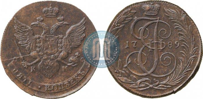 Picture 5 kopecks 1789 year КМ 