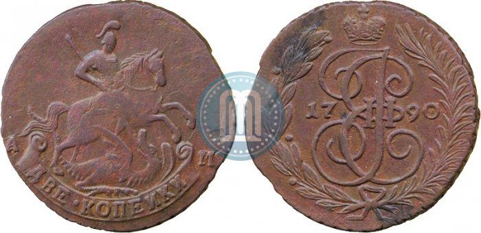 Picture 2 kopecks 1790 year АМ 
