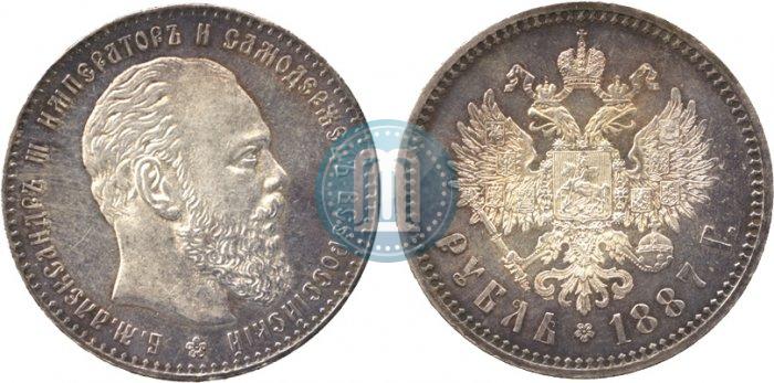 Picture 1 rouble 1887 year (АГ) 