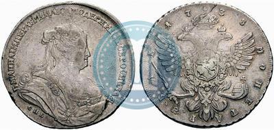 Picture 1 rouble 1738 year СПБ "Petersburg type"