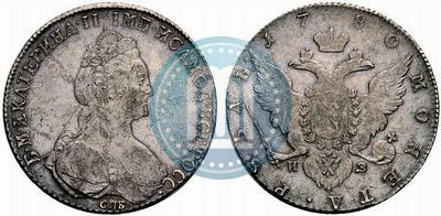 Picture 1 rouble 1780 year СПБ-ИЗ 