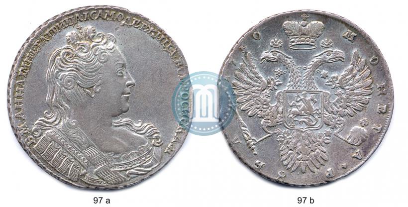 Фото 1 рубль 1730 года  