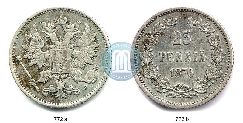 Picture 25 pennia 1876 year S 