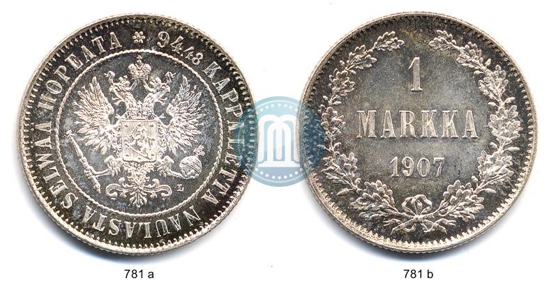 Picture 1 markka 1907 year L 