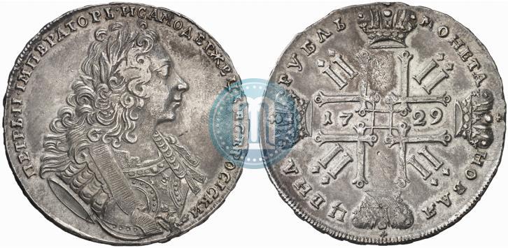 Фото 1 рубль 1729 года  "Тип 1729"