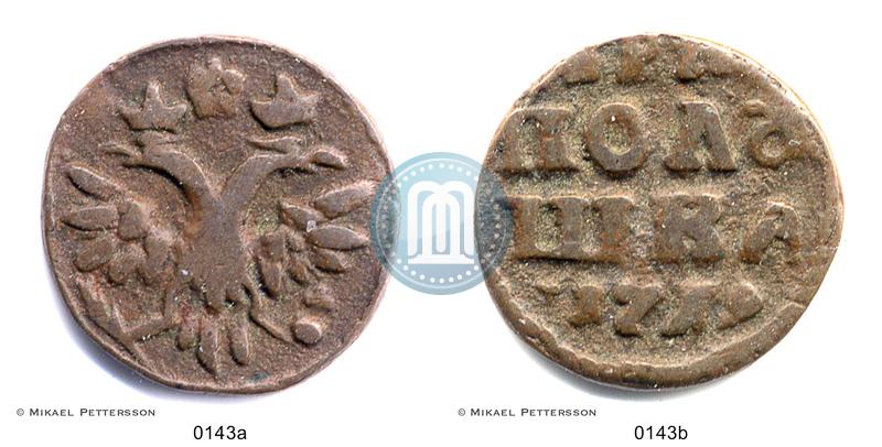 Фото Полушка 1719 года  