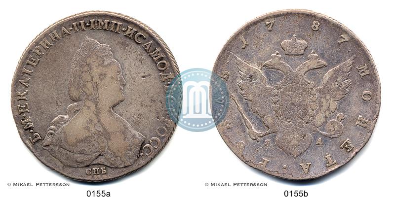 Picture 1 rouble 1787 year СПБ-ЯА 