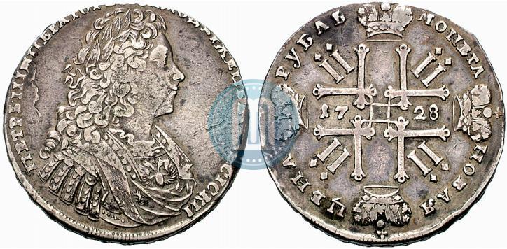Фото 1 рубль 1728 года  "Тип 1728"