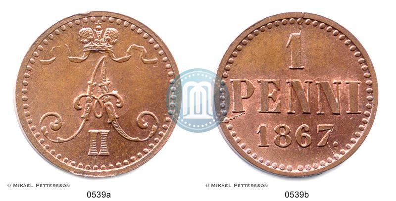 Picture 1 penni 1867 year  