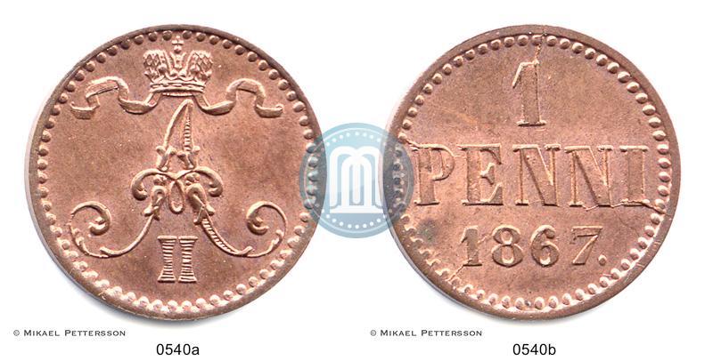 Picture 1 penni 1867 year  
