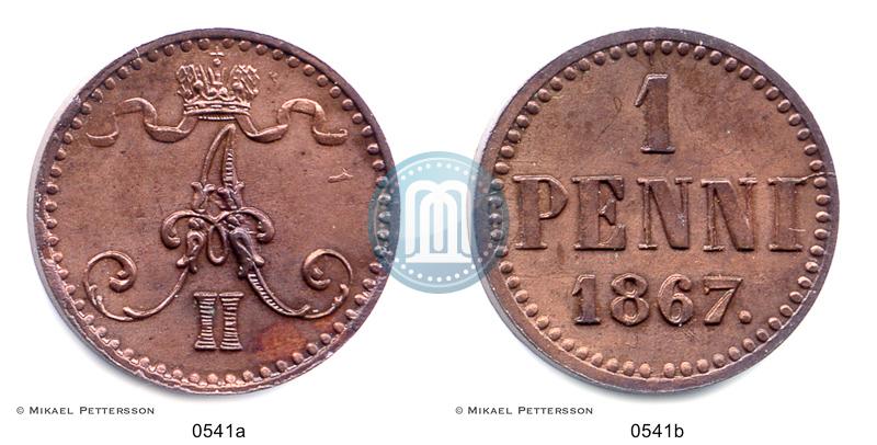 Фото 1 пенни 1867 года  