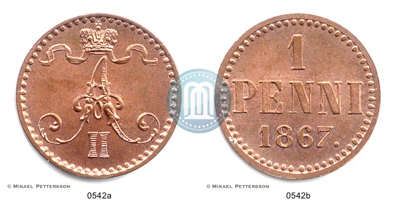 Фото 1 пенни 1867 года  