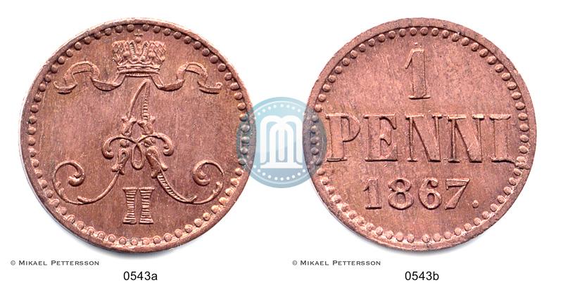 Picture 1 penni 1867 year  