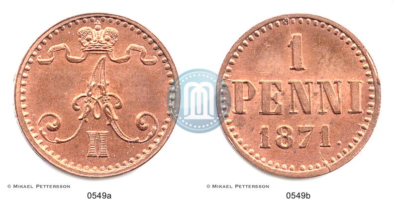 Фото 1 пенни 1871 года  