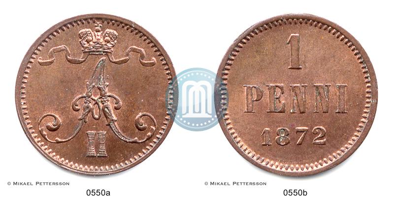 Picture 1 penni 1872 year  