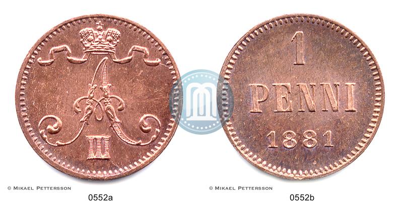 Picture 1 penni 1881 year  