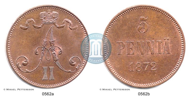 Фото 5 пенни 1872 года  