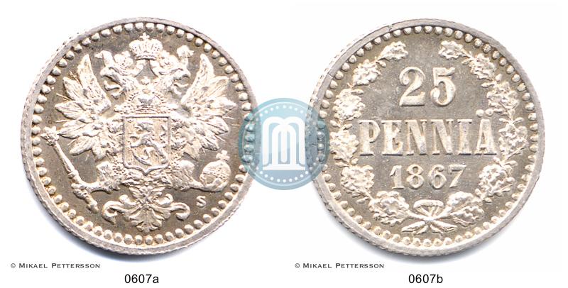 Фото 25 пенни 1867 года S 