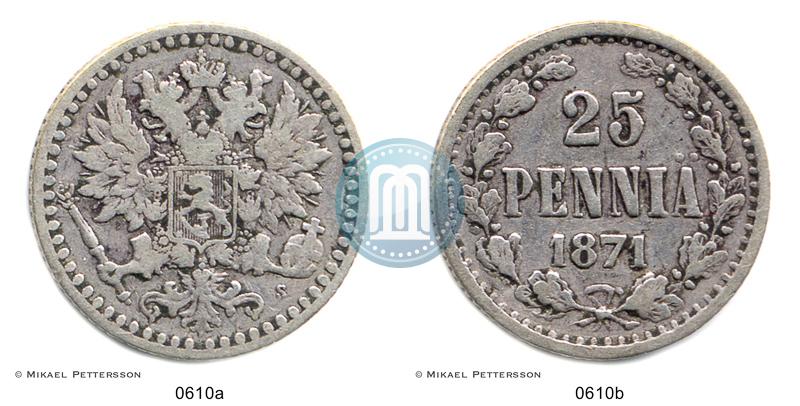 Фото 25 пенни 1871 года S 