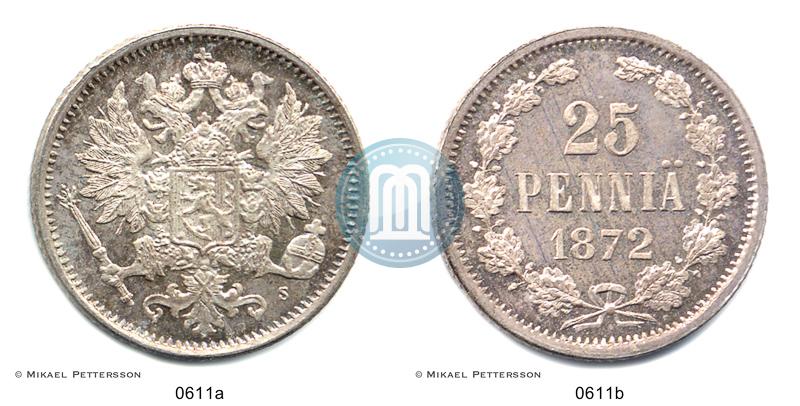 Фото 25 пенни 1872 года S 