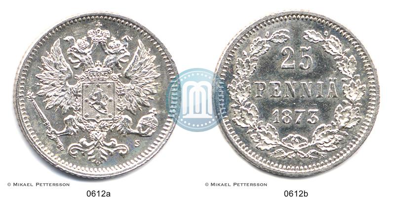 Фото 25 пенни 1873 года S 