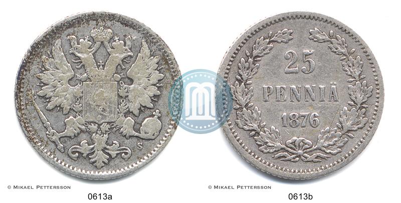 Picture 25 pennia 1876 year S 
