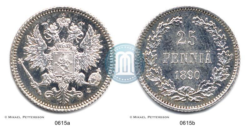 Picture 25 pennia 1890 year L 